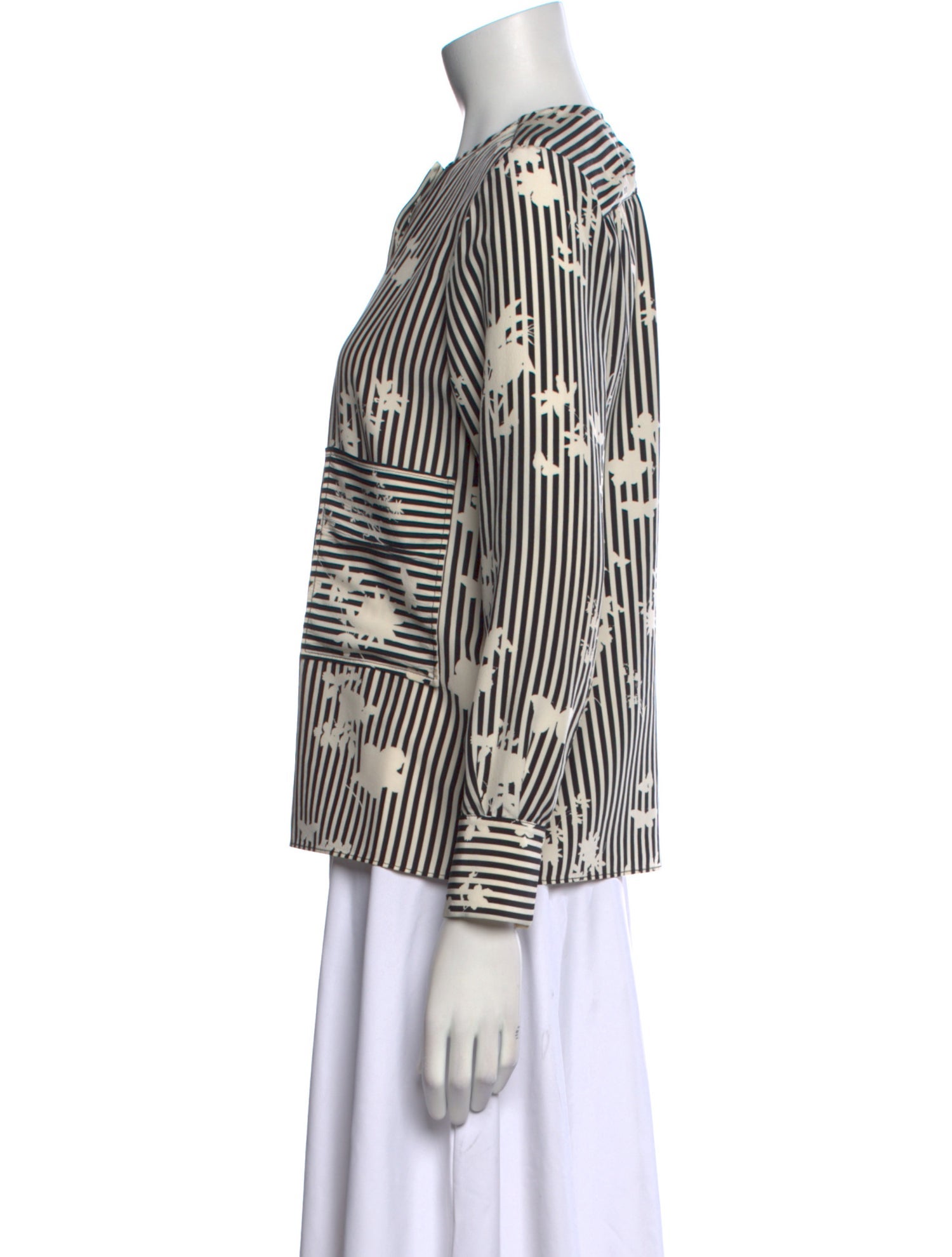 Altuzarra Silk Striped Top