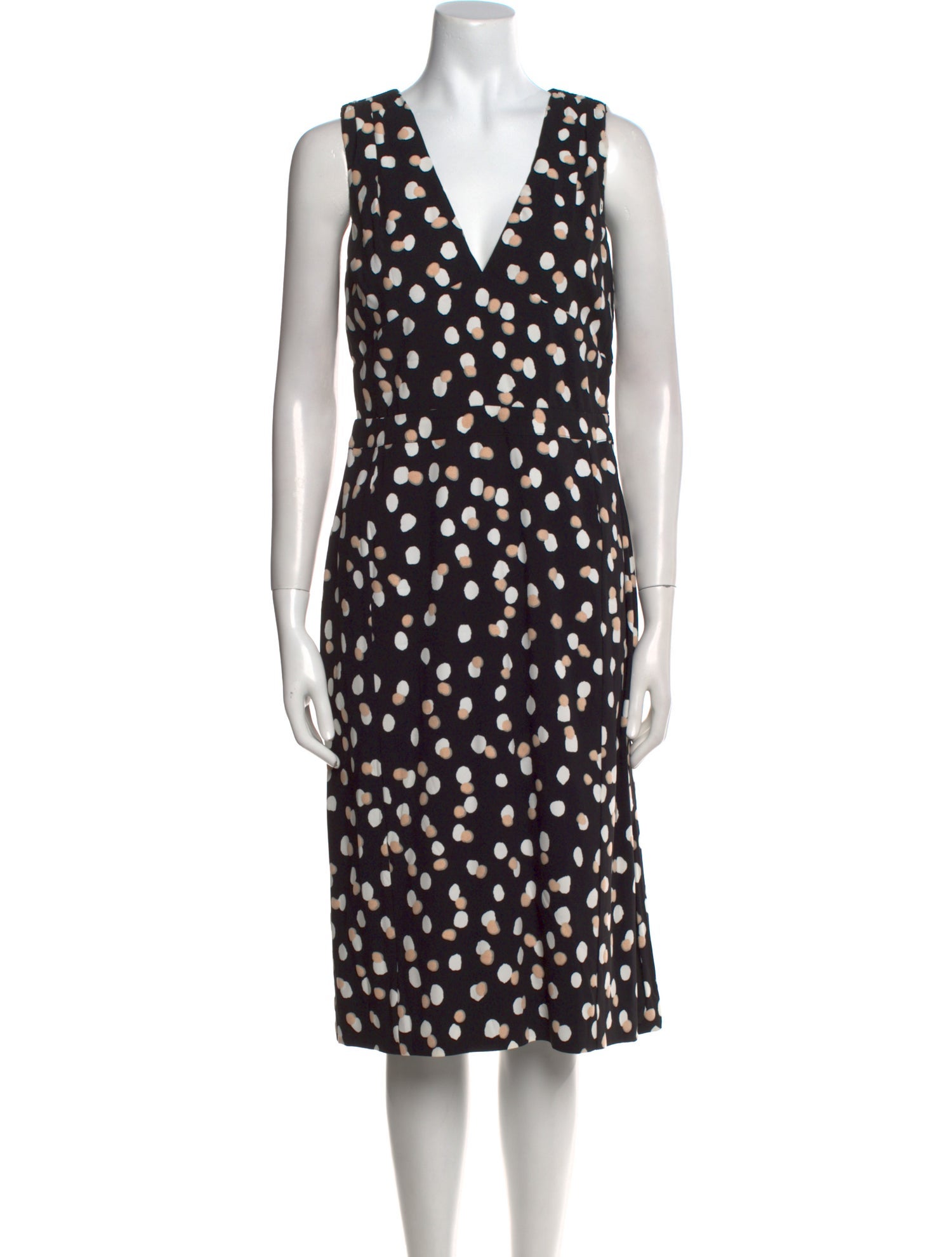 Altuzarra Polka Dot Print Midi Length Dress