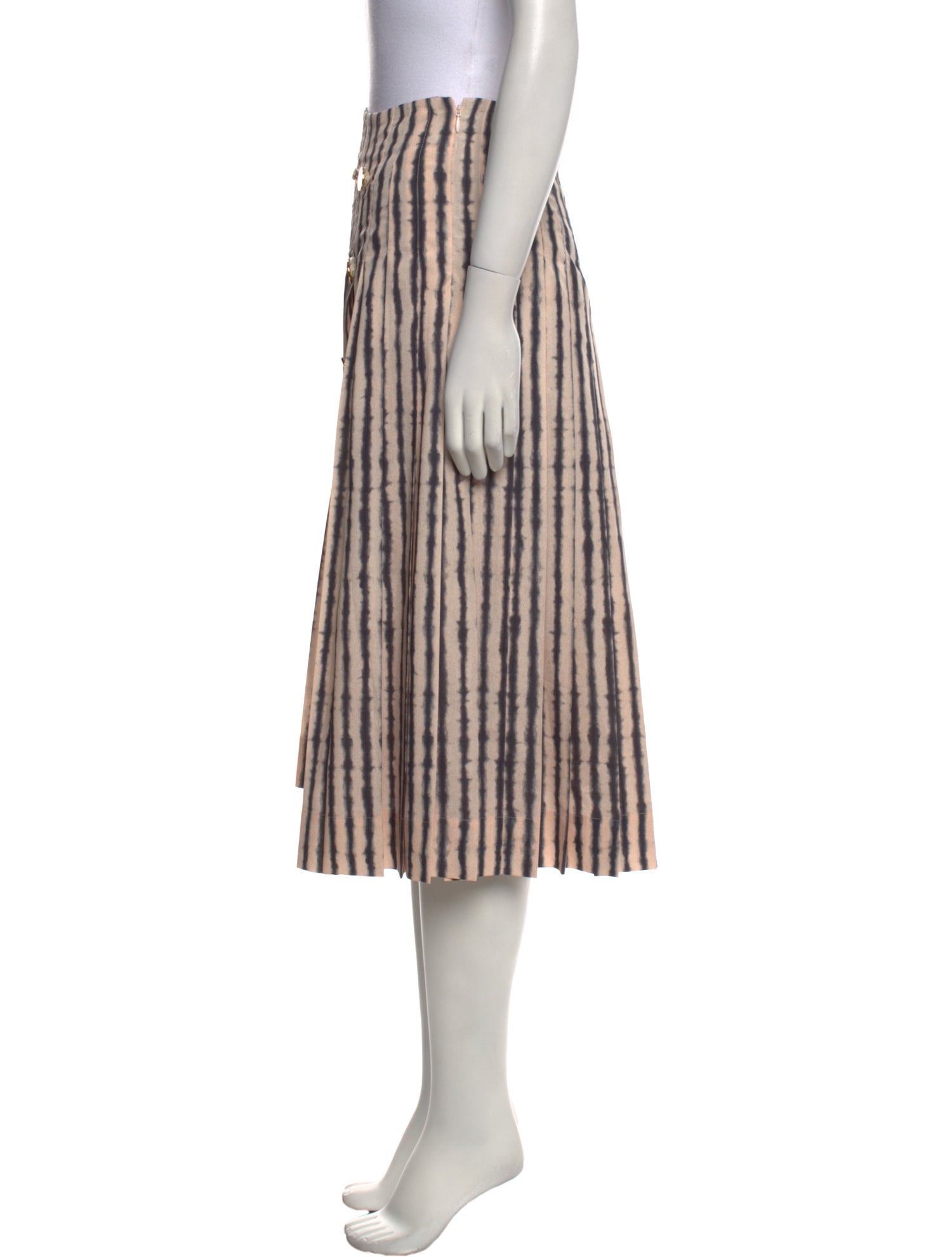 Altuzarra Striped Midi Length Skirt