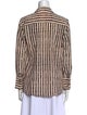 Altuzarra Silk Striped Button-Up Top