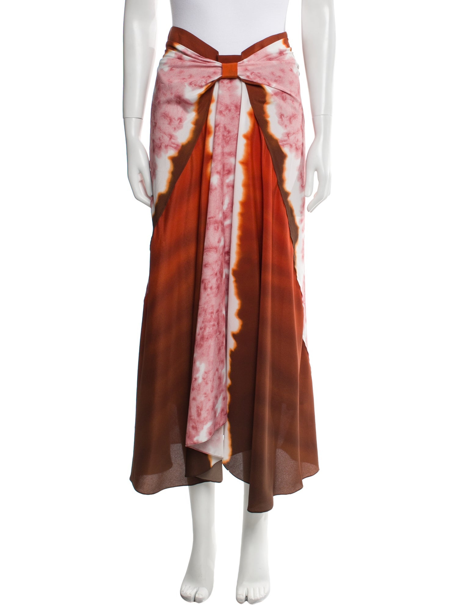 Altuzarra Tie-Dye Print Midi Length Skirt
