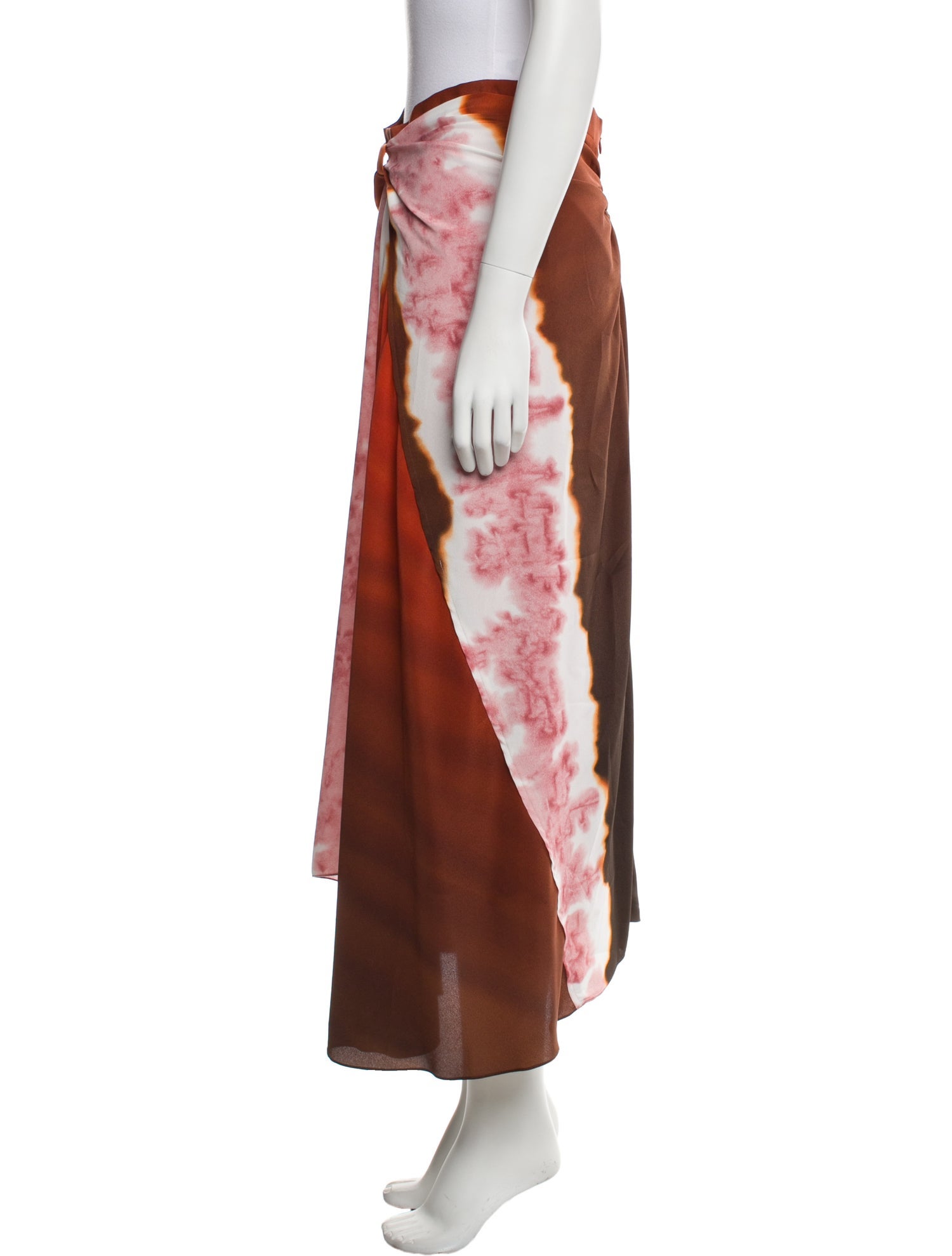 Altuzarra Tie-Dye Print Midi Length Skirt