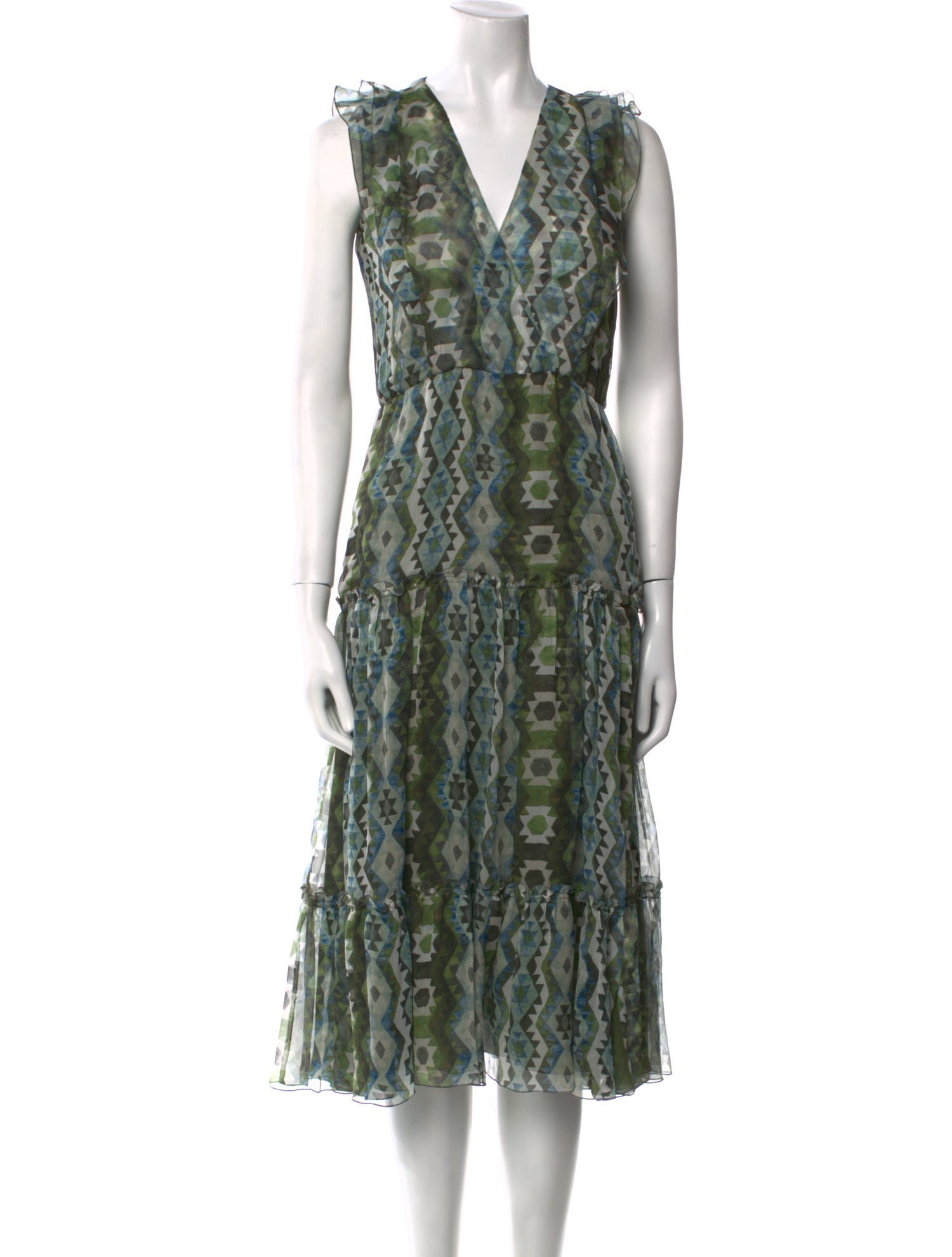 Altuzarra Silk Midi Length Dress
