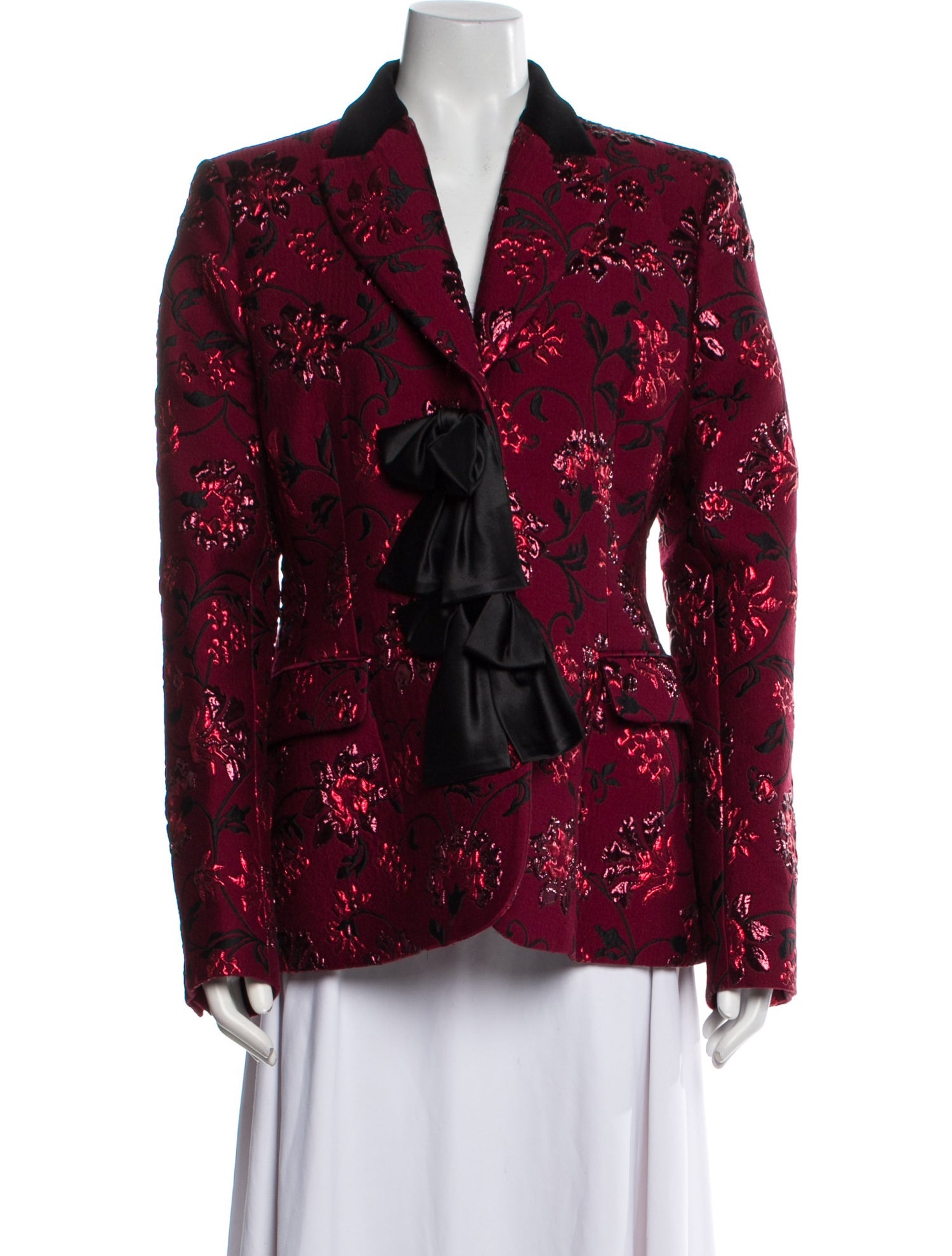 Altuzarra Wool Floral Print Blazer