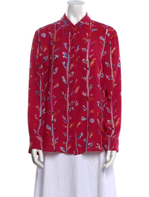 Altuzarra Silk Printed Button-Up Top