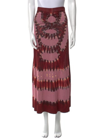 Altuzarra Tie-Dye Print Midi Length Skirt