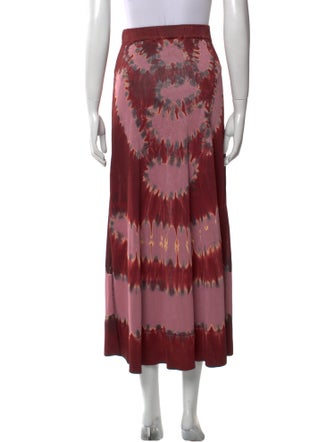 Altuzarra Tie-Dye Print Midi Length Skirt