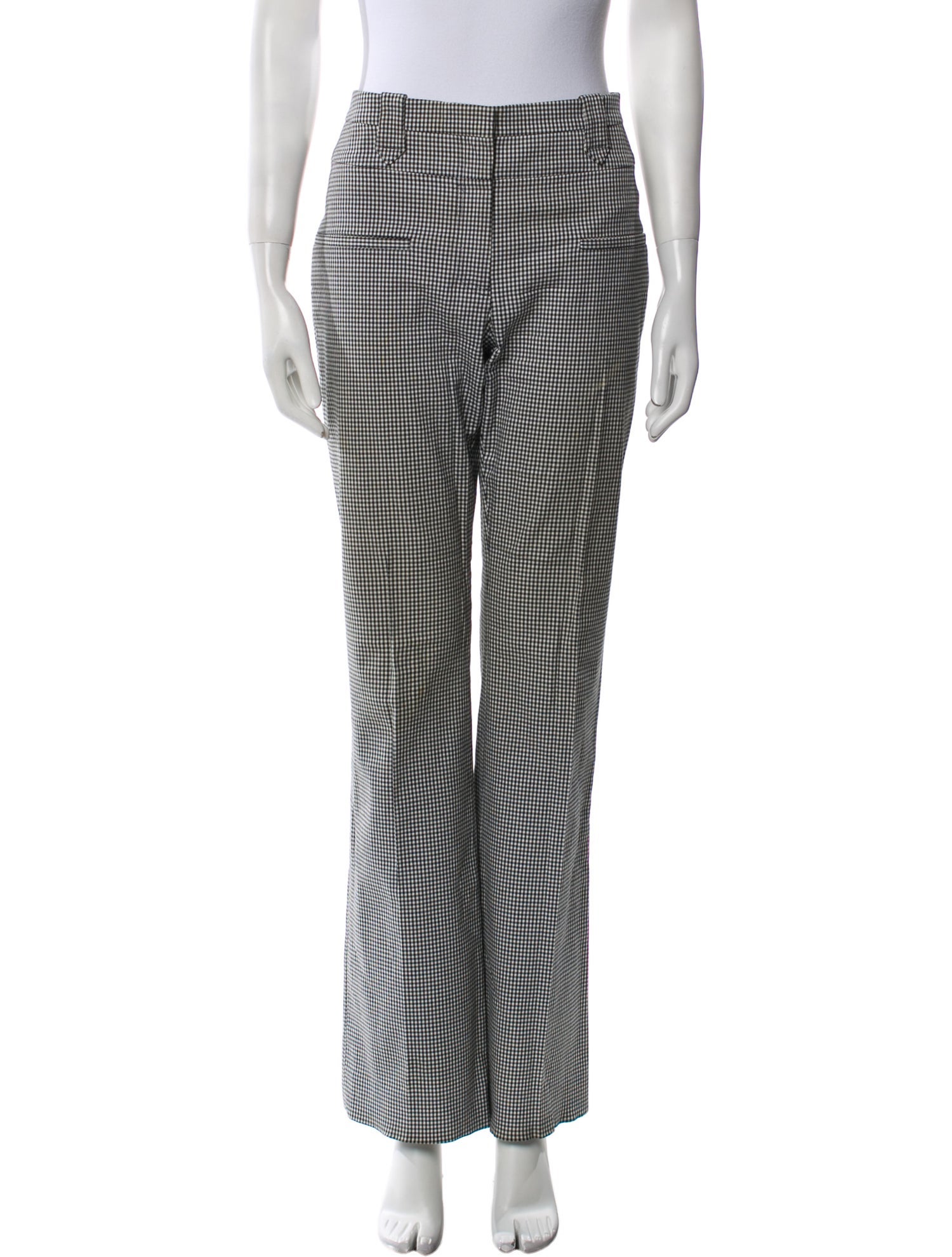 Altuzarra Plaid Print Wide Leg Pants