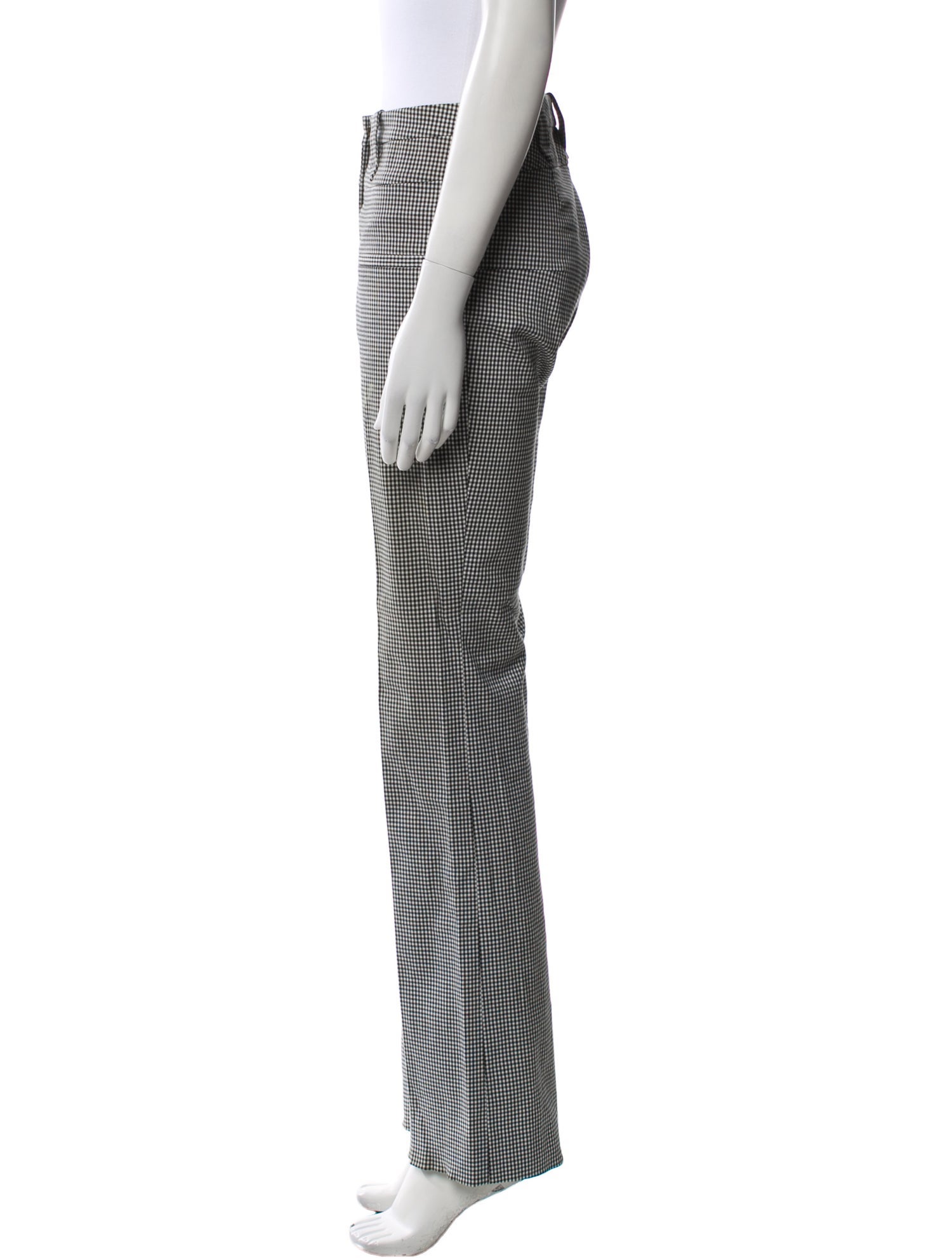 Altuzarra Plaid Print Wide Leg Pants