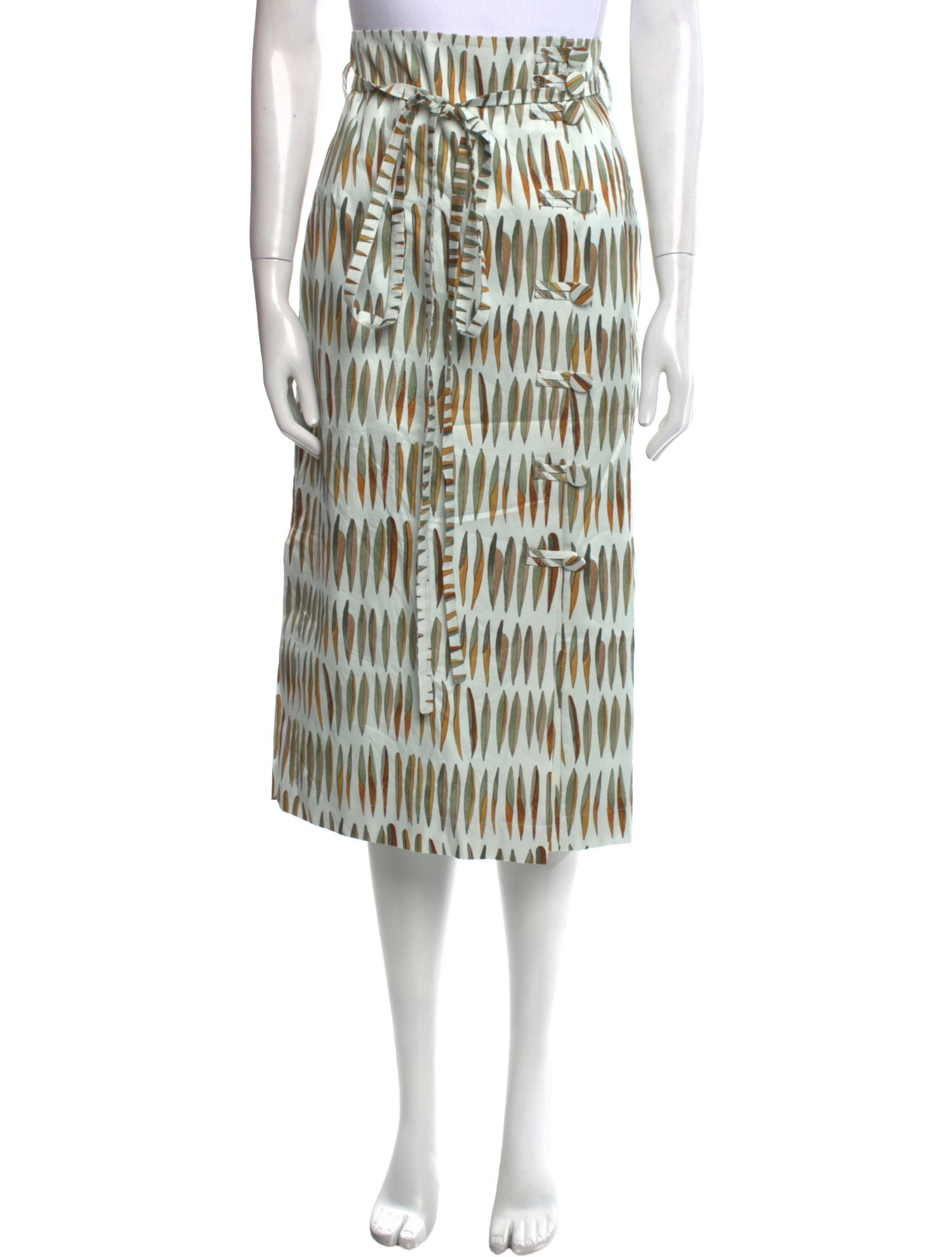 Altuzarra Printed Midi Length Skirt