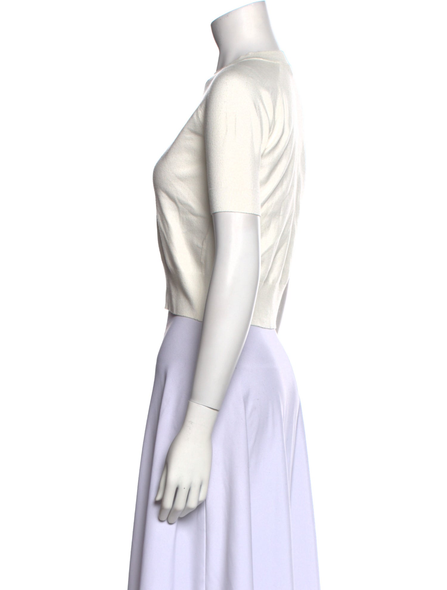 Altuzarra Crew Neck Short Sleeve Crop Top