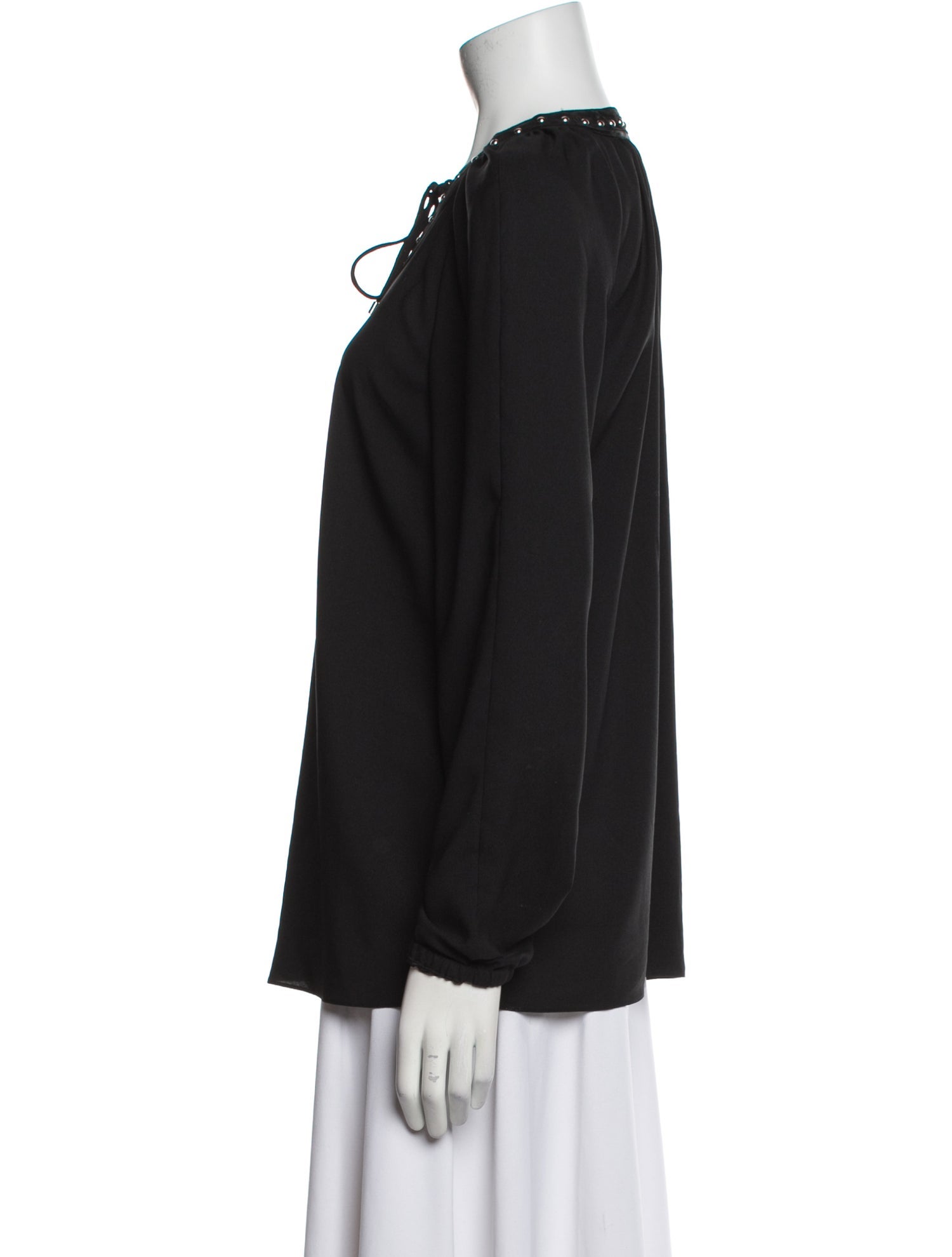 Altuzarra V-Neck Long Sleeve Blouse