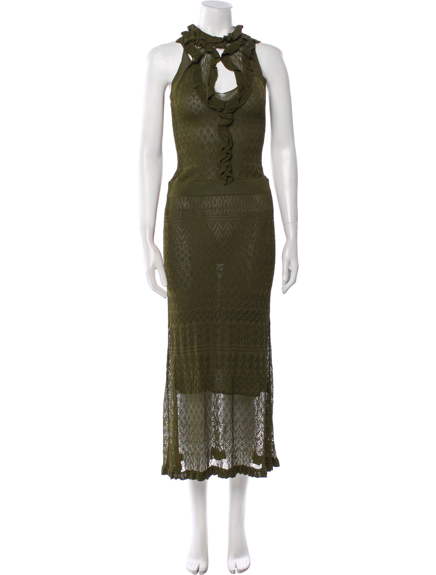 Altuzarra Mock Neck Long Dress