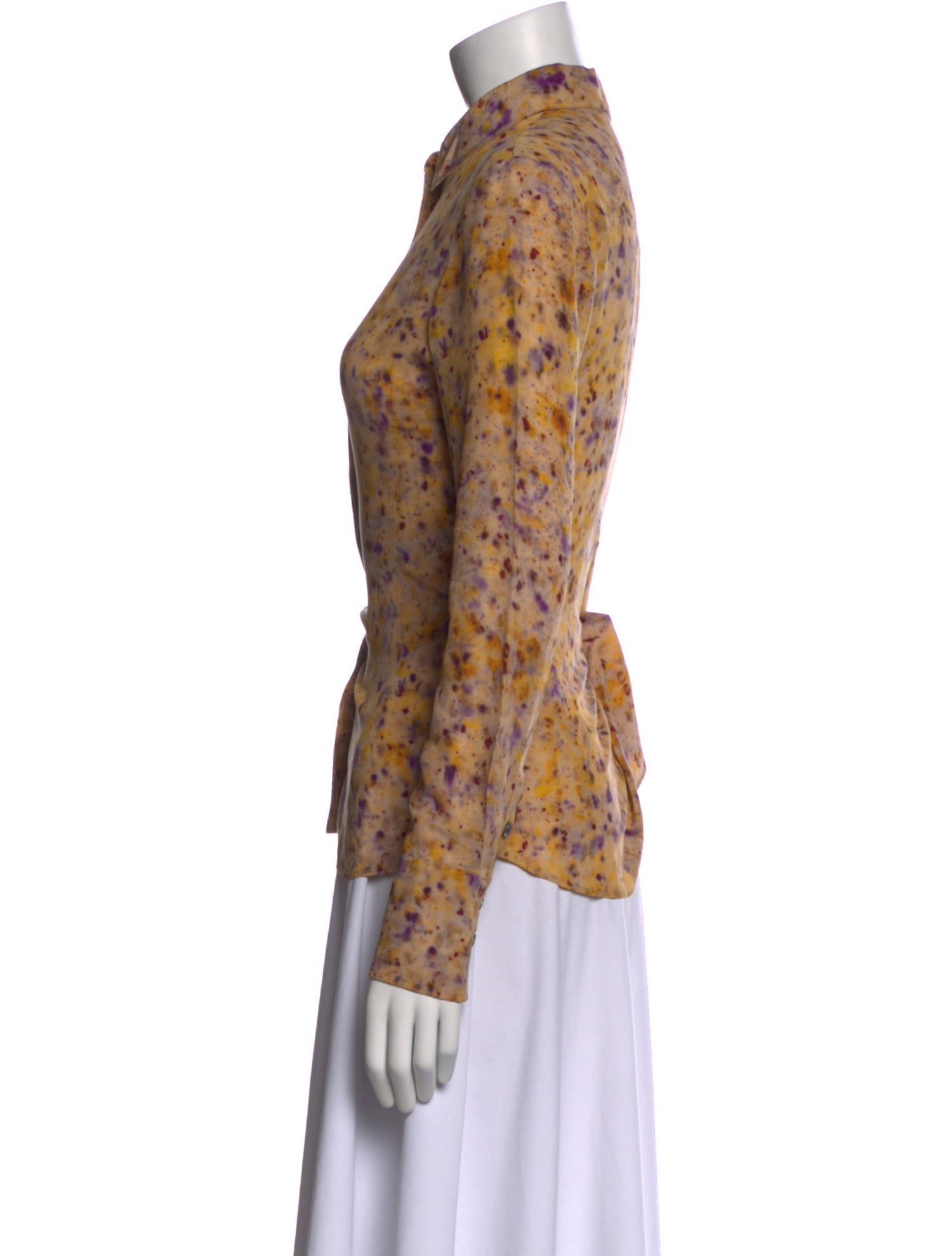 Altuzarra Silk Printed Button-Up Top