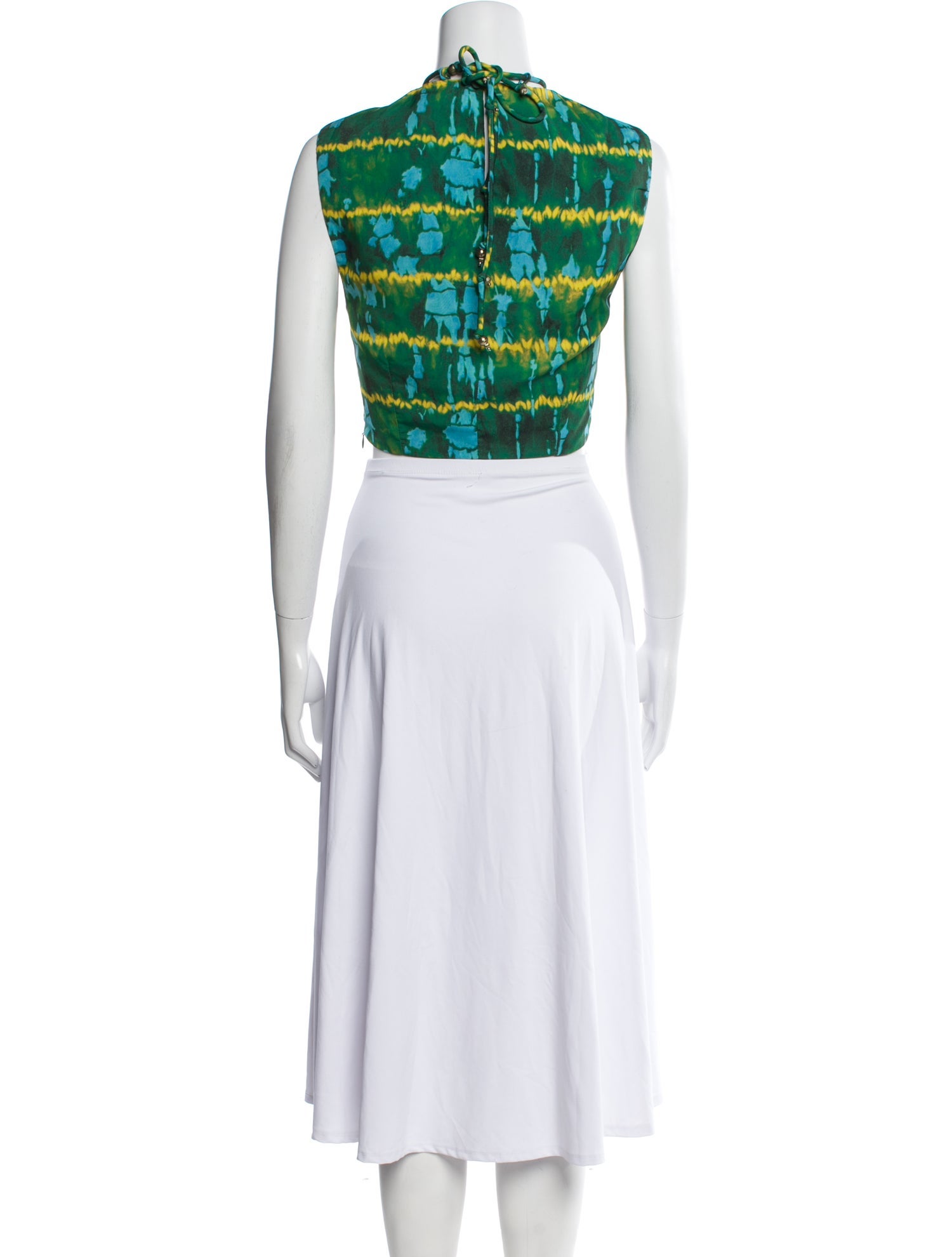 Altuzarra Striped Crew Neck Crop Top