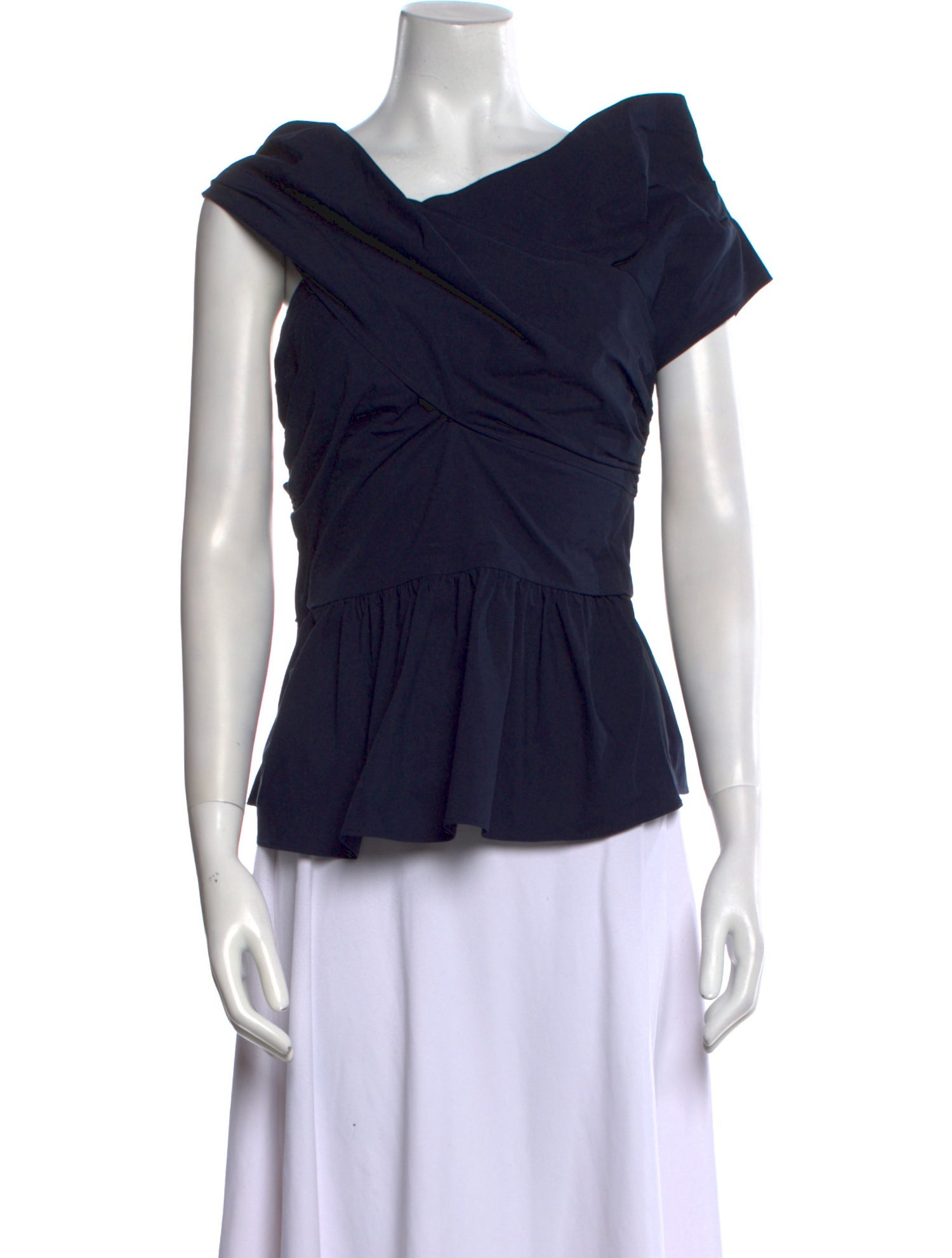 Altuzarra Cowl Neck Short Sleeve Top