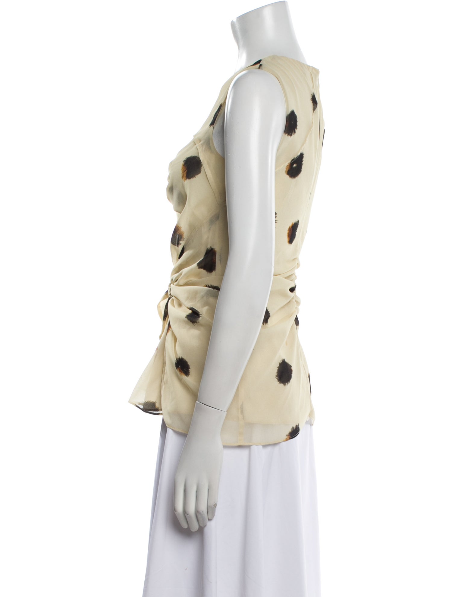 Altuzarra Printed V-Neck Blouse w/ Tags