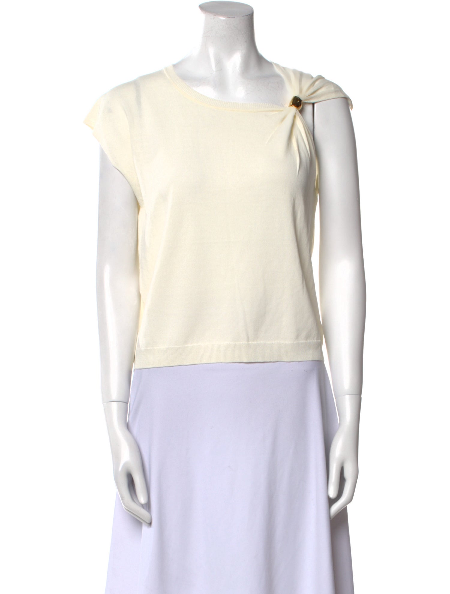 Altuzarra Bateau Neckline Sleeveless Crop Top