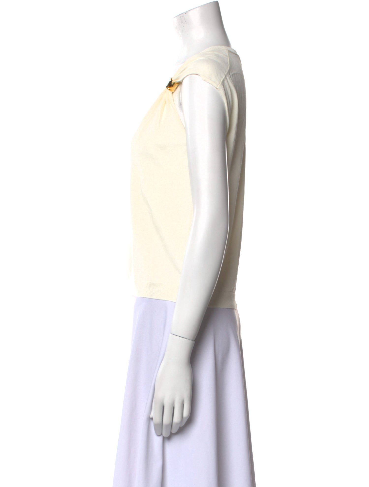 Altuzarra Bateau Neckline Sleeveless Crop Top