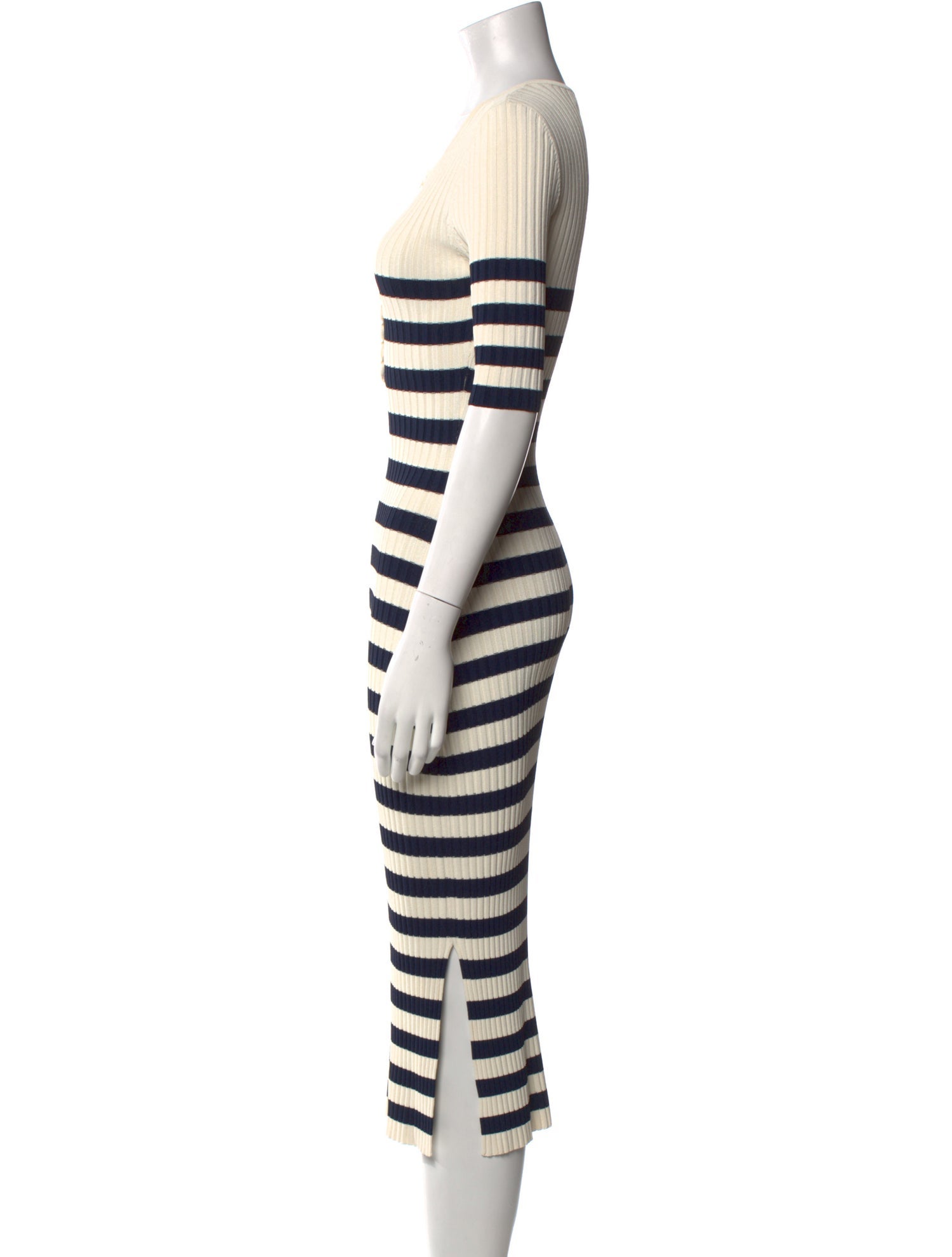 Altuzarra Striped Midi Length Dress