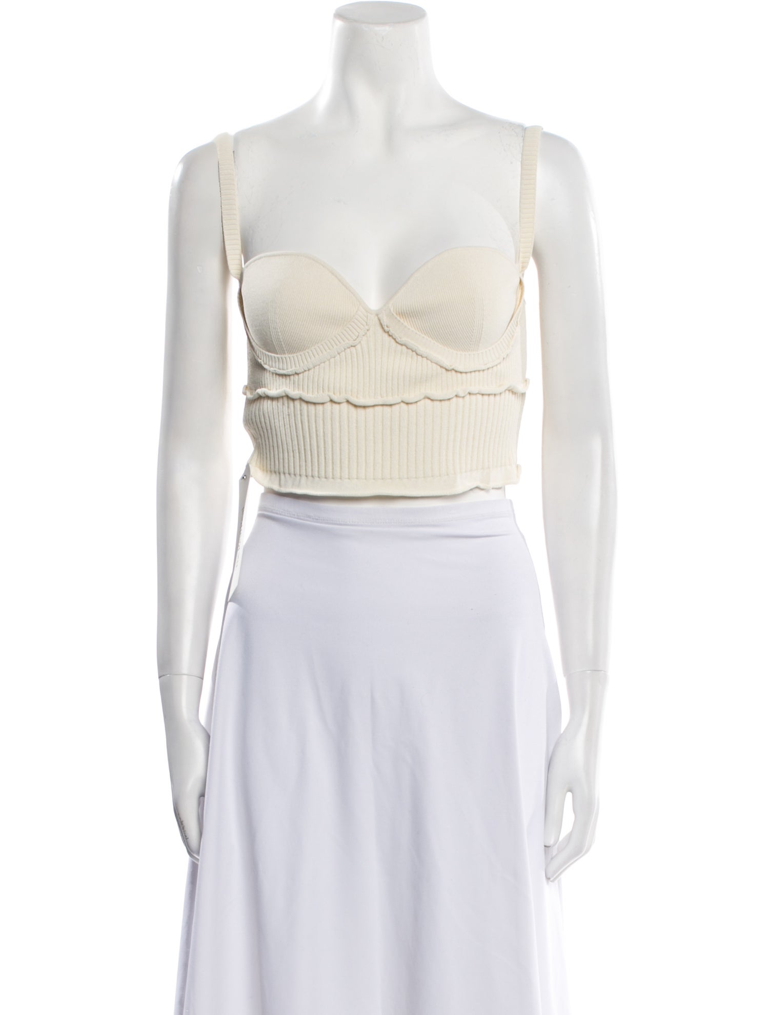 Altuzarra Square Neckline Sleeveless Crop Top