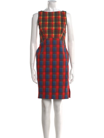 Altuzarra Plaid Print Mini Dress