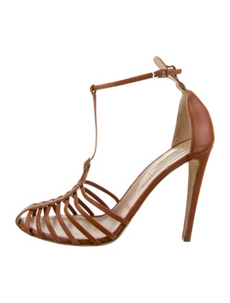 Altuzarra Leather T-Strap Pumps