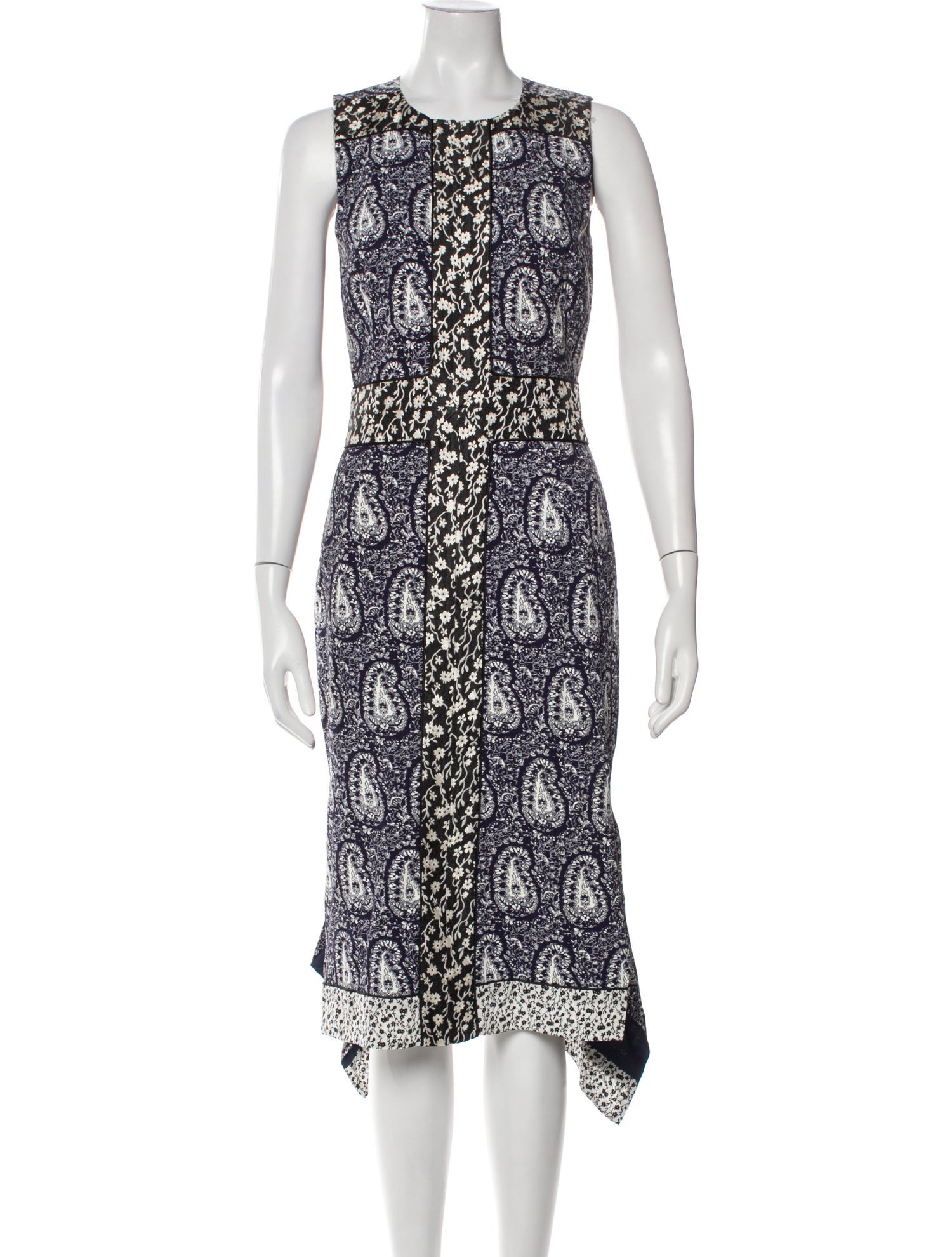 Altuzarra Paisley Print Midi Length Dress