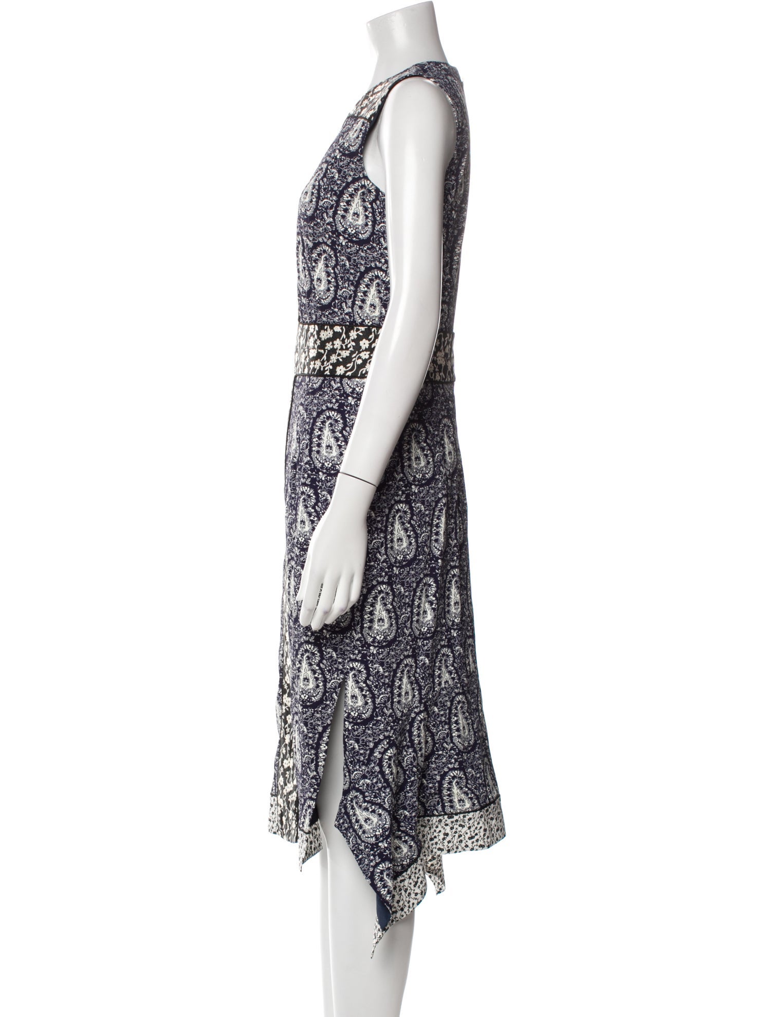 Altuzarra Paisley Print Midi Length Dress