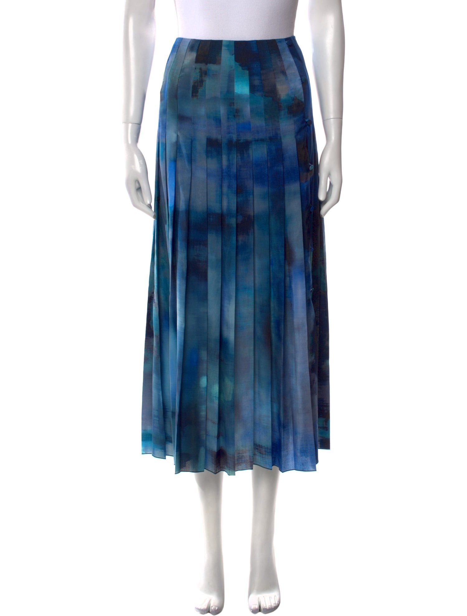 Altuzarra Tie-Dye Print Midi Length Skirt