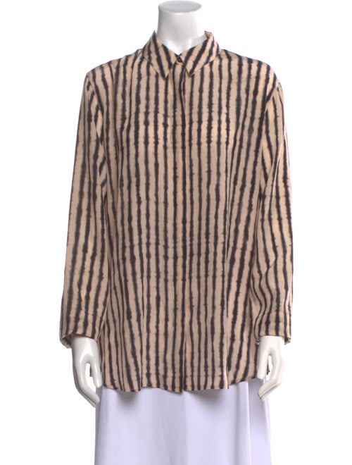 Altuzarra Silk Striped Button-Up Top