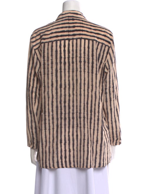 Altuzarra Silk Striped Button-Up Top
