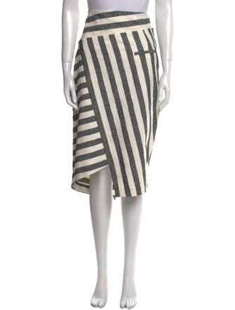 Altuzarra Striped Midi Length Skirt