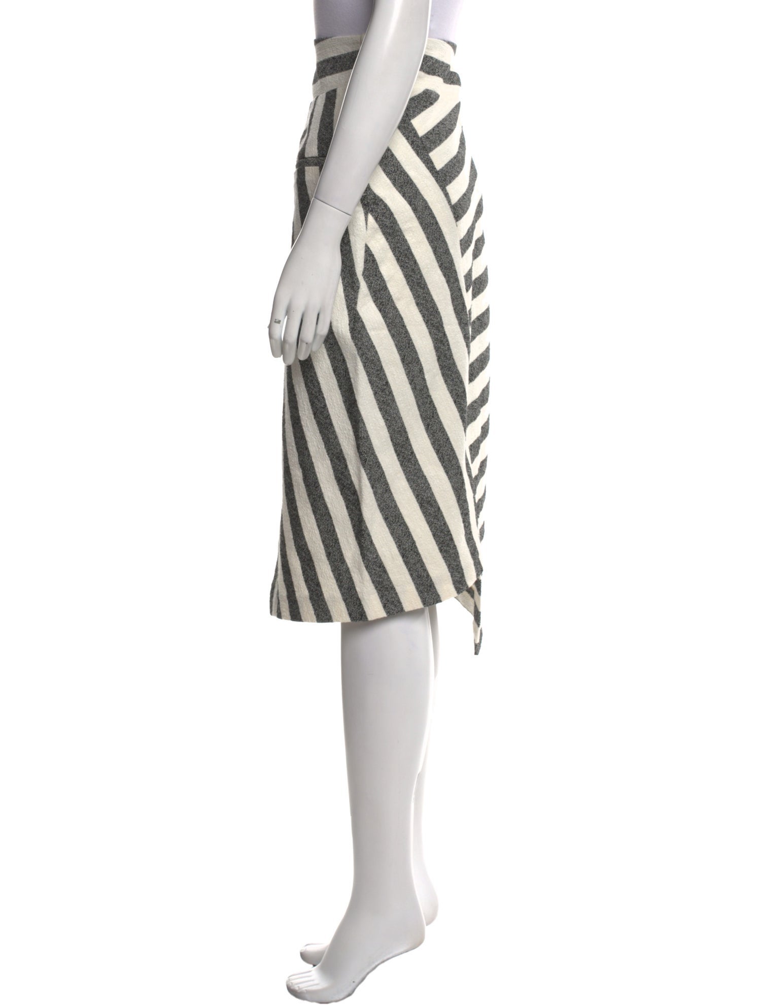 Altuzarra Striped Midi Length Skirt