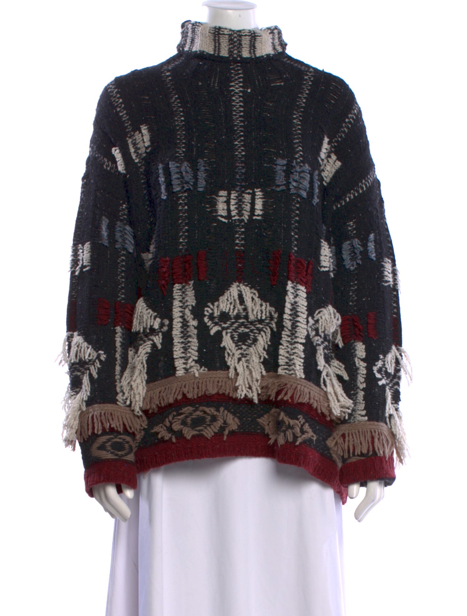 Altuzarra Printed Mock Neck Sweater