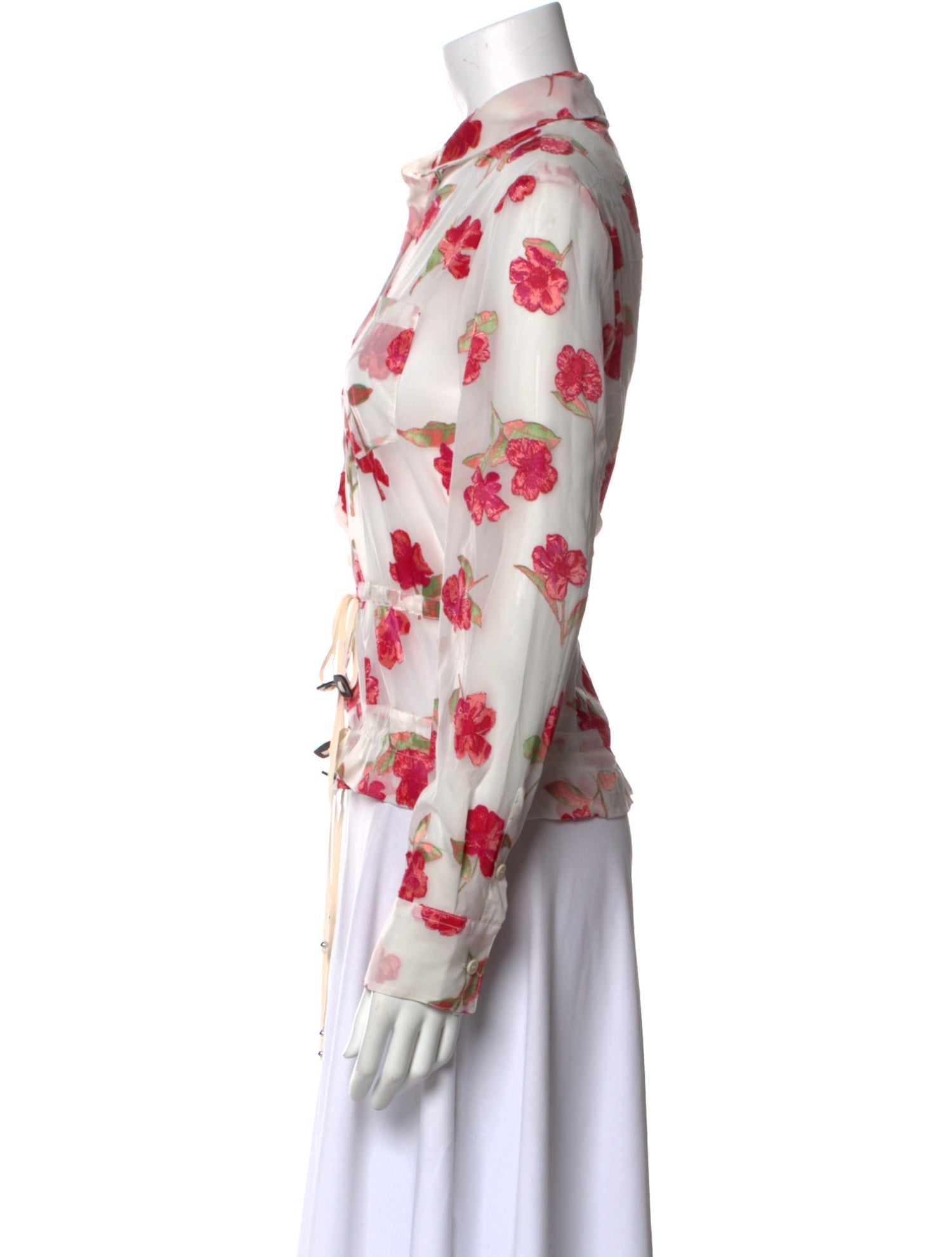 Altuzarra Silk Floral Print Blouse