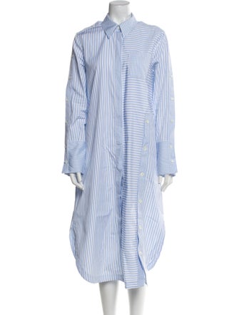 Altuzarra Striped Midi Length Dress