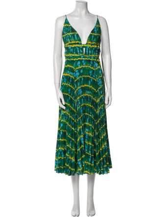 Altuzarra Printed Midi Length Dress