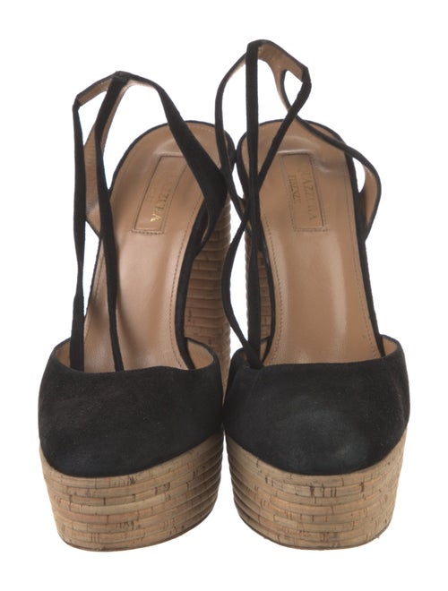 Altuzarra Suede Colorblock Pattern Slingback Pumps