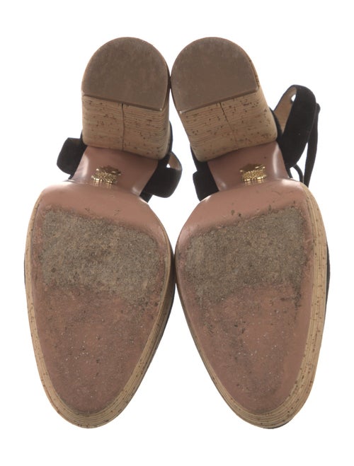 Altuzarra Suede Colorblock Pattern Slingback Pumps