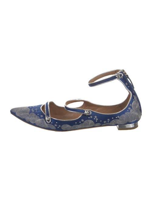 Altuzarra Satin Printed Flats