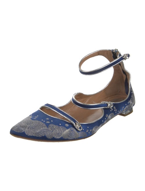 Altuzarra Satin Printed Flats