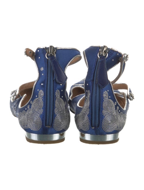 Altuzarra Satin Printed Flats