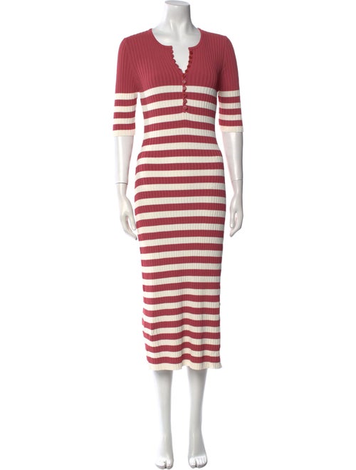 Altuzarra Striped Midi Length Dress