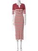 Altuzarra Striped Midi Length Dress
