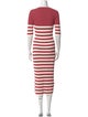 Altuzarra Striped Midi Length Dress