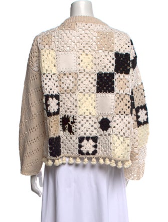 Altuzarra Wool Colorblock Pattern Sweater