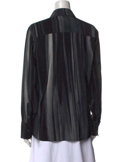 Altuzarra Silk Long Sleeve Button-Up Top