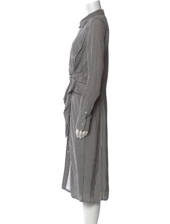 Altuzarra Plaid Print Midi Length Dress