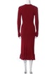 Altuzarra Crew Neck Midi Length Dress